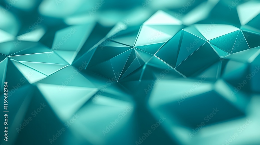 Poster abstract teal geometric background