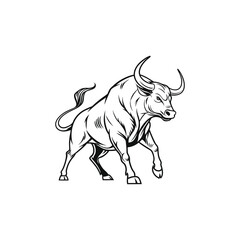 bull vector art and illustration 