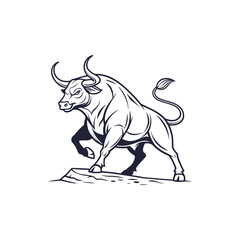 bull vector art and illustration 