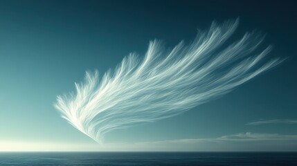 Fireworks forming abstract swirls on a deep blue sky, with empty corners