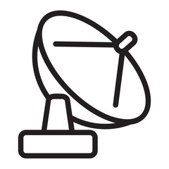 satellite dish line icon