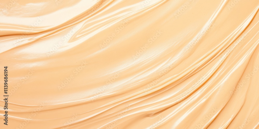 Aufkleber Smooth peanut butter texture close-up showcasing creamy and rich consistency ideal for spreads and recipes