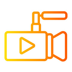 Fototapeta premium Video Camera gradient icon