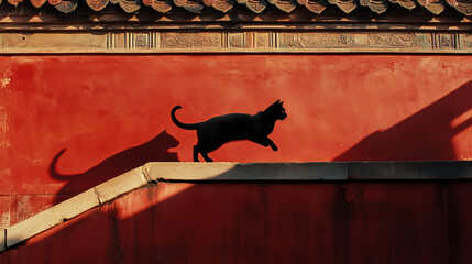 cat on the roof