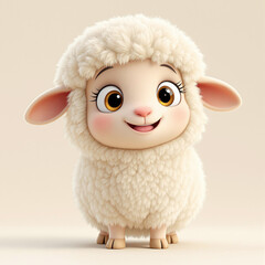 Beautiful Sheep Clipart isolated on a white background