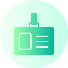 Id Card gradient icon