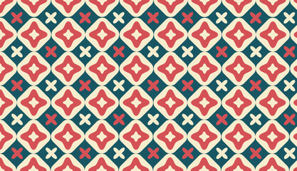 Seamless Batik Indonesia Geometric Pattern