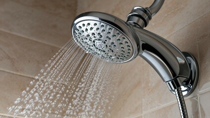 shower head with water