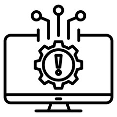 information system single icon