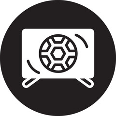 Obraz premium sports news glyph icon