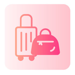 suitcase gradient icon