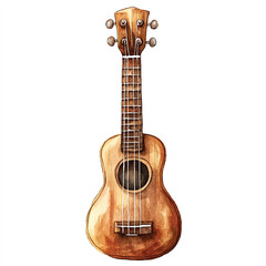 Fototapeta premium Ukulele watercolor clipart illustration