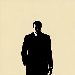 silhouette of a man