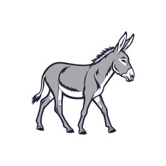 donkey vector art and illustration 