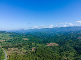 Fototapeta premium Drone View of the Scenic Landscape of Bandarban, Bangladesh