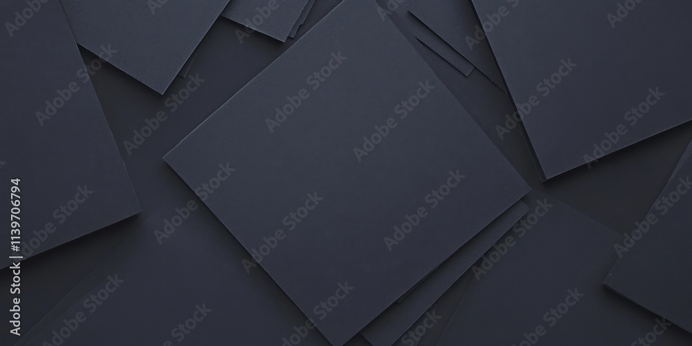 Poster Contrast banner design featuring empty space and corkboard squares along the edges for artistic display