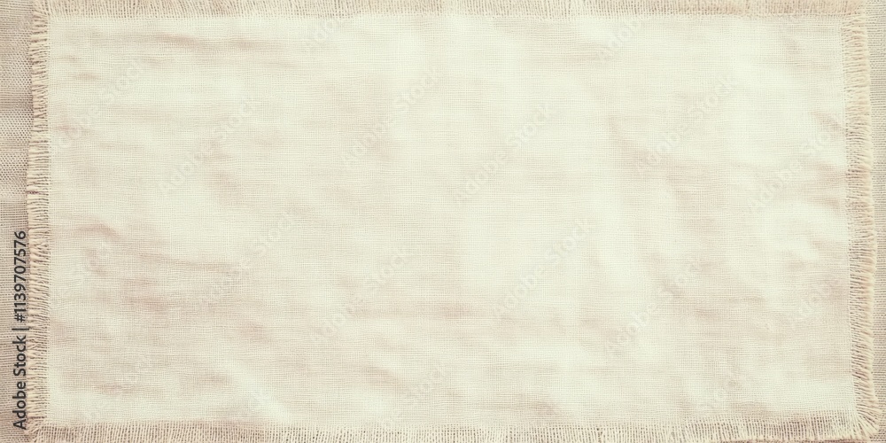 Poster Burlap edge banner with empty space for custom text or design suitable for events or promotional activities