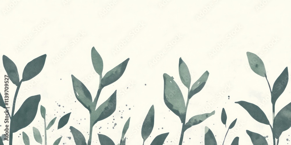 Poster contrast banner featuring sprouting seeds against a blank background for nature-themed projects and 