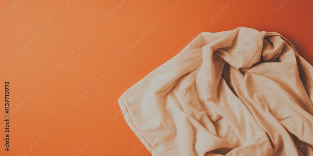 Poster banner design featuring a soft fabric texture with vibrant background and empty contrast space