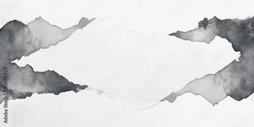Poster Contrast banner design featuring empty space framed by graphite chunks for creative projects