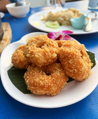 Shrimp Donuts in plate