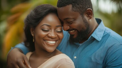 The Joyful Couple in Nature