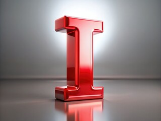 Gorgeous collection of 3D shiny red letter 'I' designs, featuring vibrant colors, perfect for eye-catching graphics, creative typography projects, and high-resolution visuals.