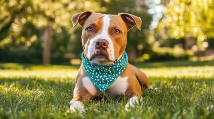 The Dog in Green Bandana