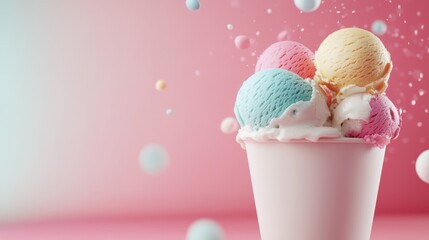 The Colorful Ice Cream Delight