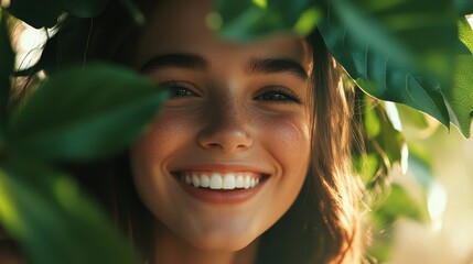 The Smiling Woman in Nature