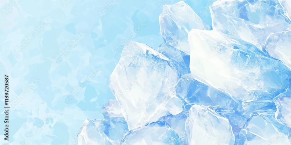 Poster crisp sugar crystals create an inviting banner showcasing stark contrast against a clean, empty back
