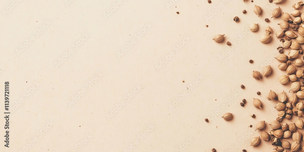 Poster seed pods create a striking contrast against a clean, empty background for eye-catching designs and 