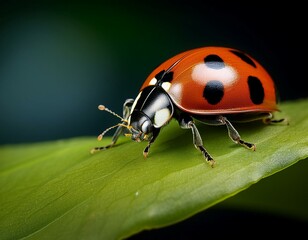 Fototapeta premium Macro Shot of a Ladybug