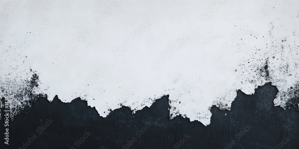 Poster contrast banner with metal filings framing an empty space for creative use in design and advertising