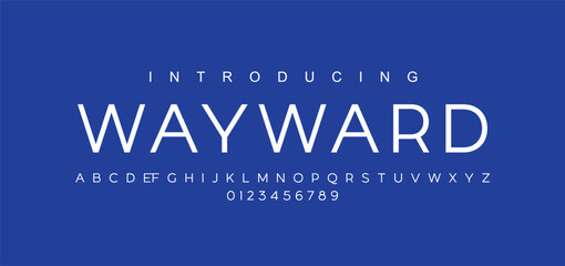 Minimal modern logo alphabet fonts. Typography minimalist urban sana serif digital fashion future creative logos fonts. vector illustration © Jon