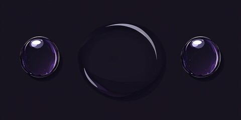Unique banner design featuring crystal balls with contrasting empty space for creative projects and advertisements