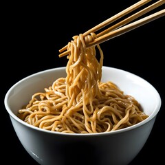 Tasty Ramen Noodles with Chopsticks asian cuisine Food Meal in a bowl
