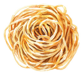 PNG An isolated japanese soba food illustration watercolor.