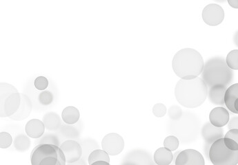 ふんわりした玉ボケのフレーム背景素材6（背景透過）