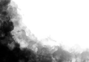 黒煙テクスチャーのフレーム背景　