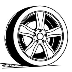 Obraz premium car wheels logo png