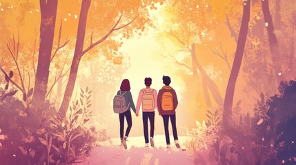 Fototapeta premium Navigating Teen Choices Together, Supporting Teenage Decisions, Parenting Through Critical Choices, Guiding Teens with Wisdom