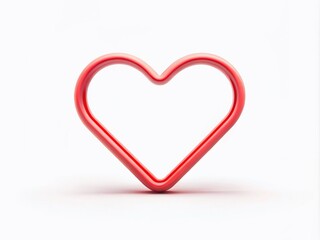 Love icon in tilt-shift photography, expressed in minimal line art. Ideal for romantic themes in digital art and graphic design on a clean white background.