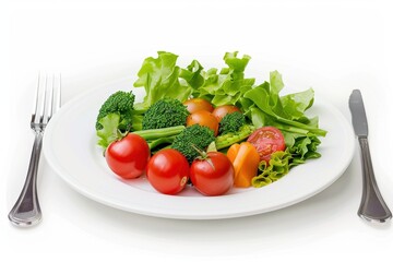 Fresh Salad Preparation Kitchen Food Photography Bright Close-Up