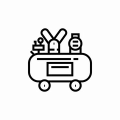 air compressor icon sign vector