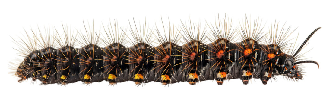 Detailed Close-up of a Spiny Caterpillar