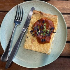 Gourmet vegan quiche