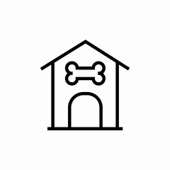 dog house icon sign vector
