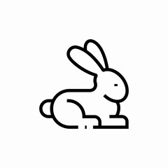 rabbit bunny icon sign vector