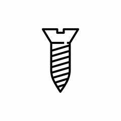 screw bolt icon sign vector